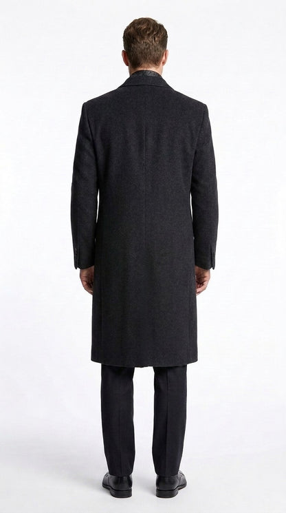 Men’s Black Long Overcoat – Daredevil Born Again Wilson Fisk Inspired Classic Kingpin Coat