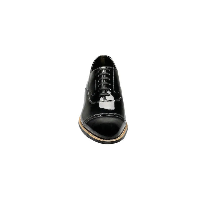 Stacy Adams Concorde 11003 Men’s Black Patent Leather Cap Toe Oxford Shoes – Formal Lace-Up Dress Shoes