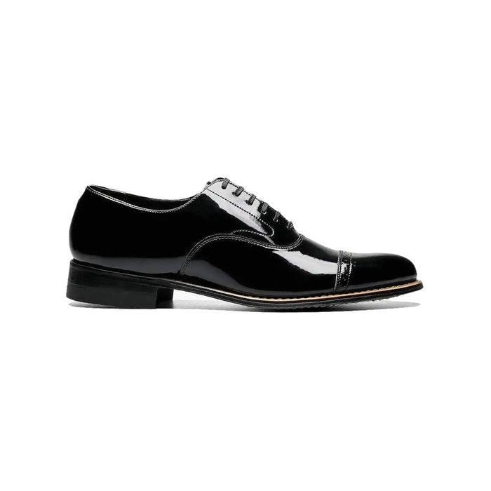 Stacy Adams Concorde 11003 Men’s Black Patent Leather Cap Toe Oxford Shoes – Formal Lace-Up Dress Shoes