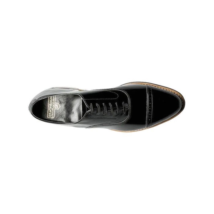 Stacy Adams Concorde 11003 Men’s Black Patent Leather Cap Toe Oxford Shoes – Formal Lace-Up Dress Shoes
