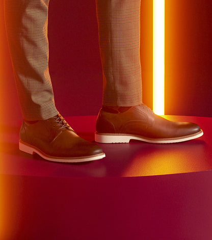 Stacy Adams WESCOTT Plain Toe Oxford Brown CH by Stacy Adams Shoes