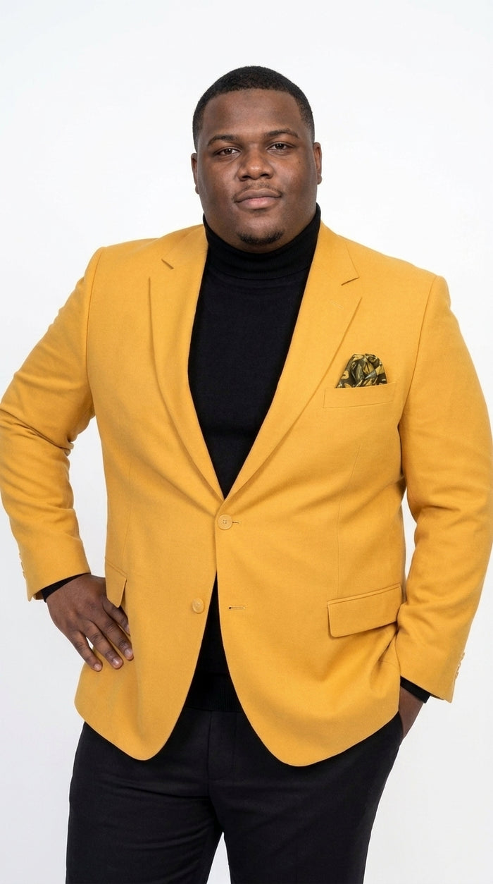 Men’s Mustard Gold Blazer, Fashion Sport Coat Wedding Party Church Dress Jacket