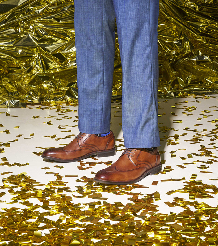 Stacy Adams BENNETT Wingtip Oxford Brandy by Stacy Adams Shoes