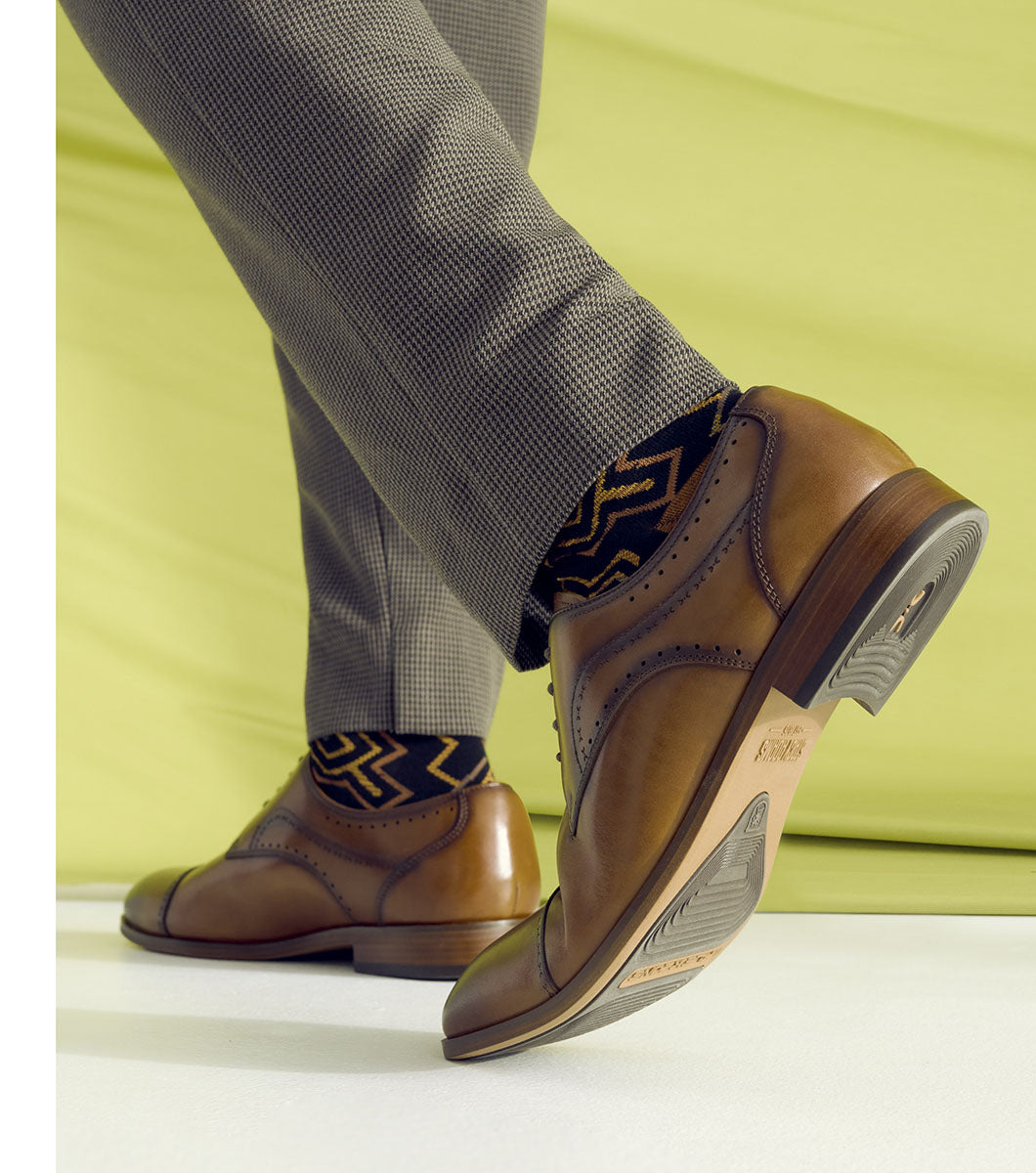 Stacy Adams BRYANT Cap Toe Oxford Tan by Stacy Adams Shoes