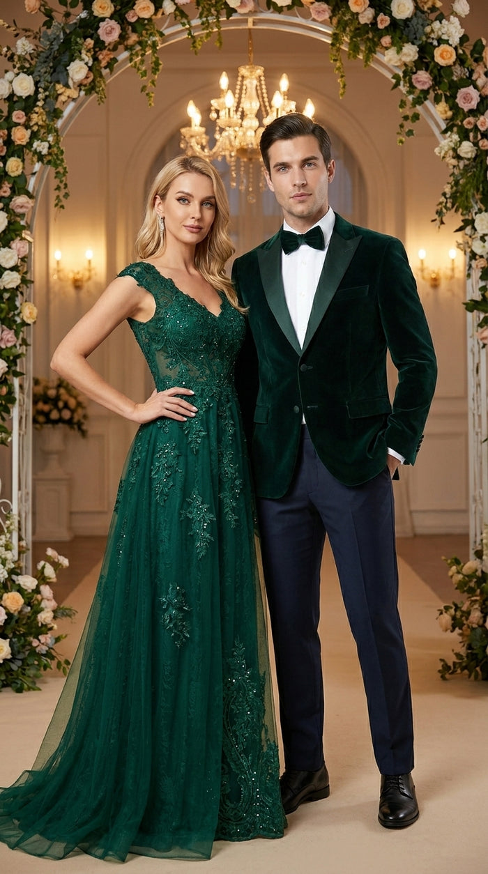 Men’s Hunter Green Velvet Tuxedo Jacket with Peak Lapel, Formal Wedding Prom Dinner Blazer