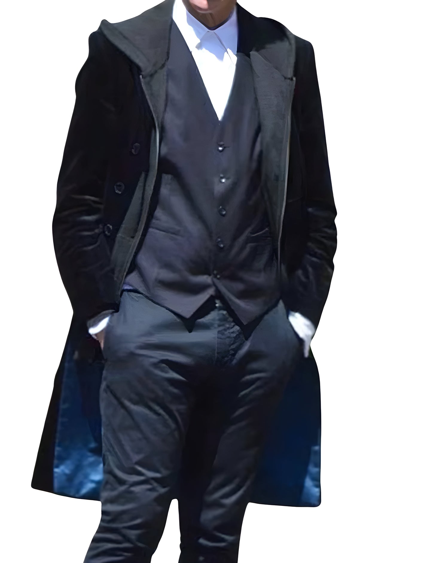 Mens 12th Doctor Who Black Velvet Coat – Peter Capaldi Inspired Victorian Style Coat