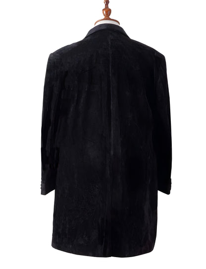 Mens 12th Doctor Who Black Velvet Coat – Peter Capaldi Inspired Victorian Style Coat