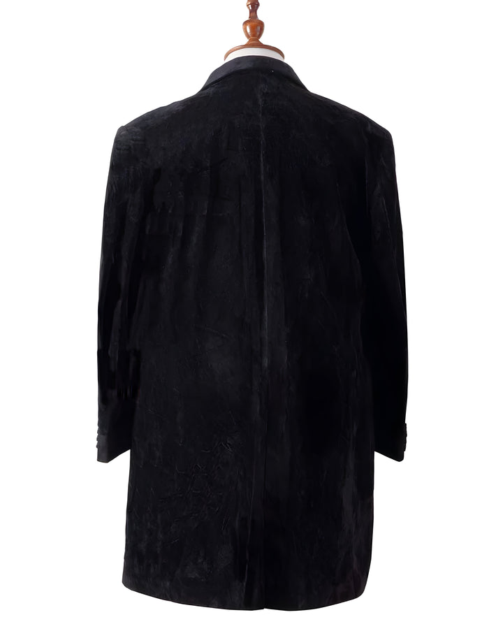 Mens 12th Doctor Who Black Velvet Coat – Peter Capaldi Inspired Victorian Style Coat