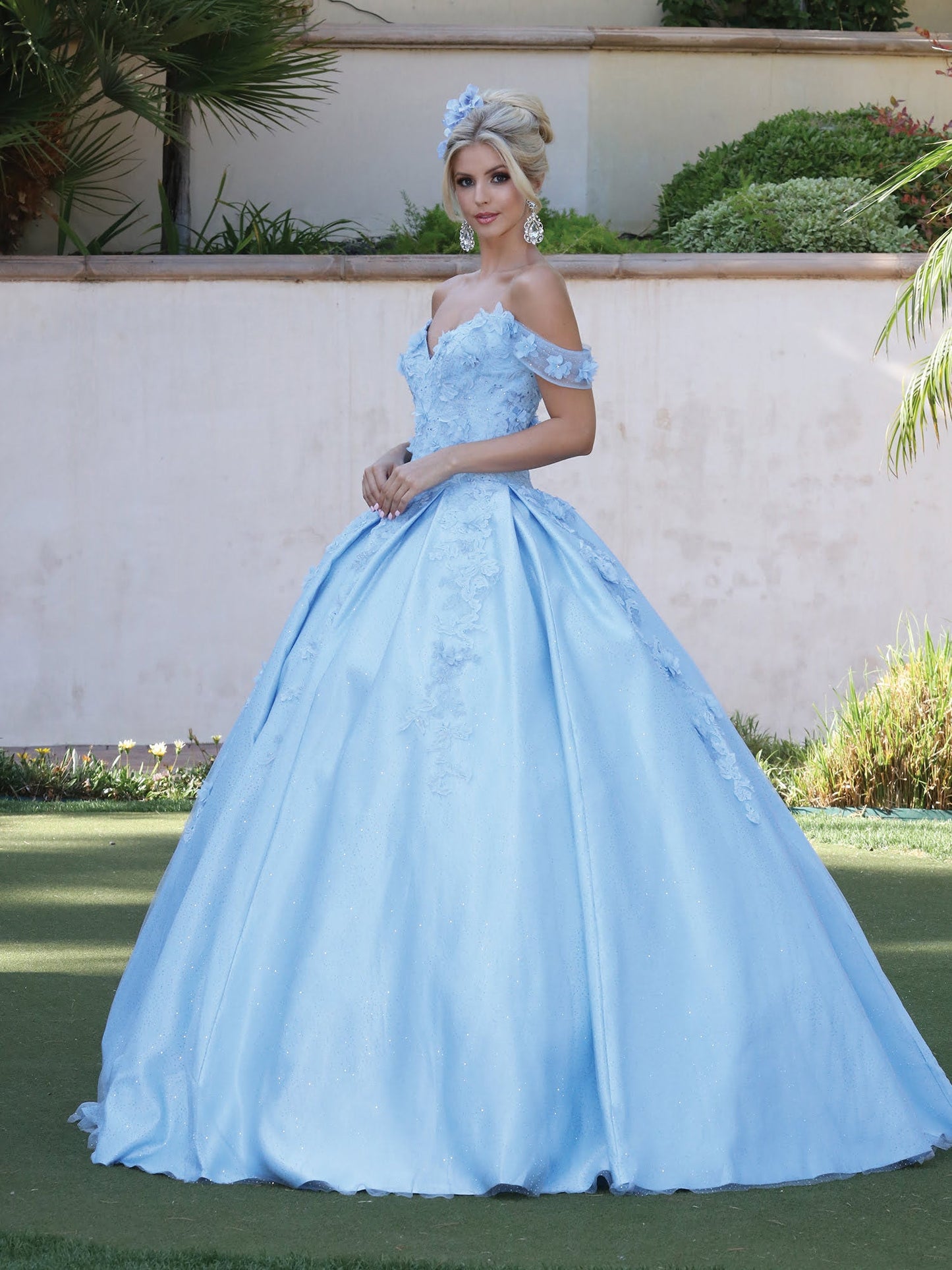 Dancing Queen Dresses DQ-1501 Quinceañera Beaded Gown with Full Skirt