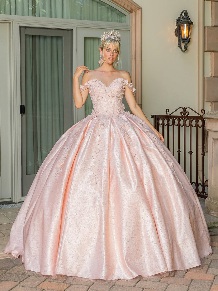Dancing Queen Dresses DQ-1501 Quinceañera Beaded Gown with Full Skirt