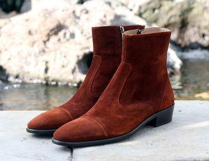 Corrente 1547 Suede Slip-On Boot - Tabac - Tabac - Size 13