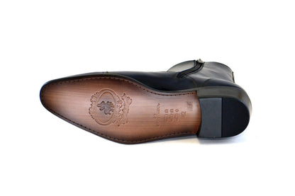 Corrente 1547 Burnished Calfskin Slip-On Boot - Navy - Image 4