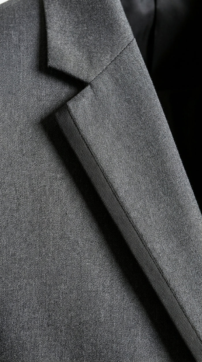 Men’s Dark Gray Western Sport Coat with Two Button Front, Notch Lapel Designer Blazer Jacket