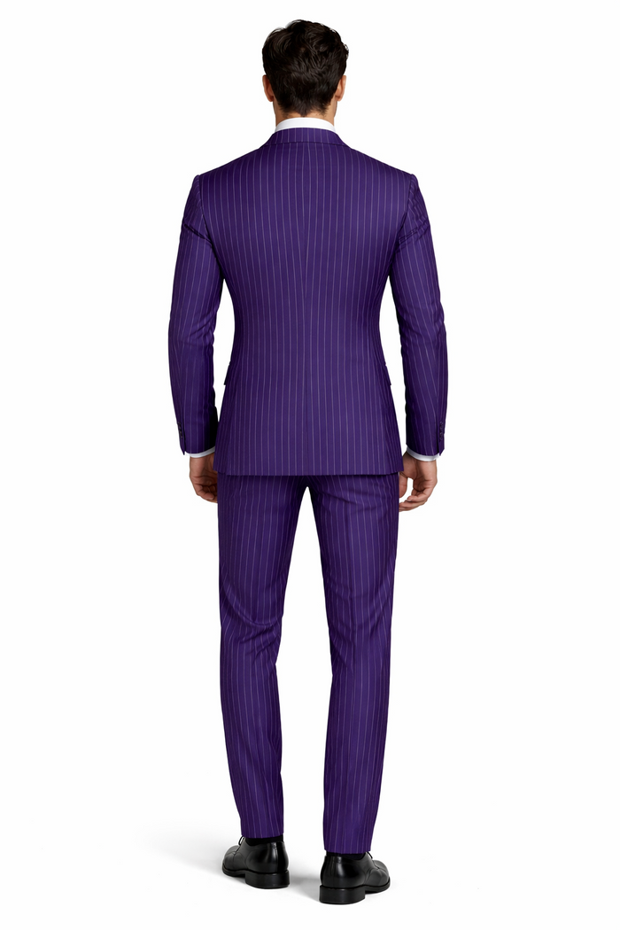 1920s Mens Outfit - 1920s costume  Bold Pinstripe Wide Suit
