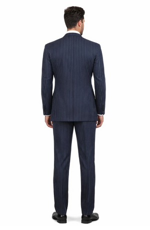 1920s Mens Suit - 1920s Mens Outfit - 1920s  costume  Bold Pinstripe  Navy