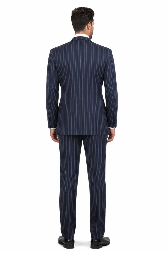 1920s Mens Suit - 1920s Mens Outfit - 1920s  costume  Bold Pinstripe  Navy