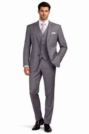1920s Mens Suit - 1920s Mens Outfit - 1920s  costume  Bold Pinstripe  Suit  Grey