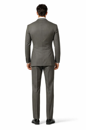 1920s Mens Suit - 1920s Mens Outfit - 1920s  costume  Bold Pinstripe  Suit in  Charcoal