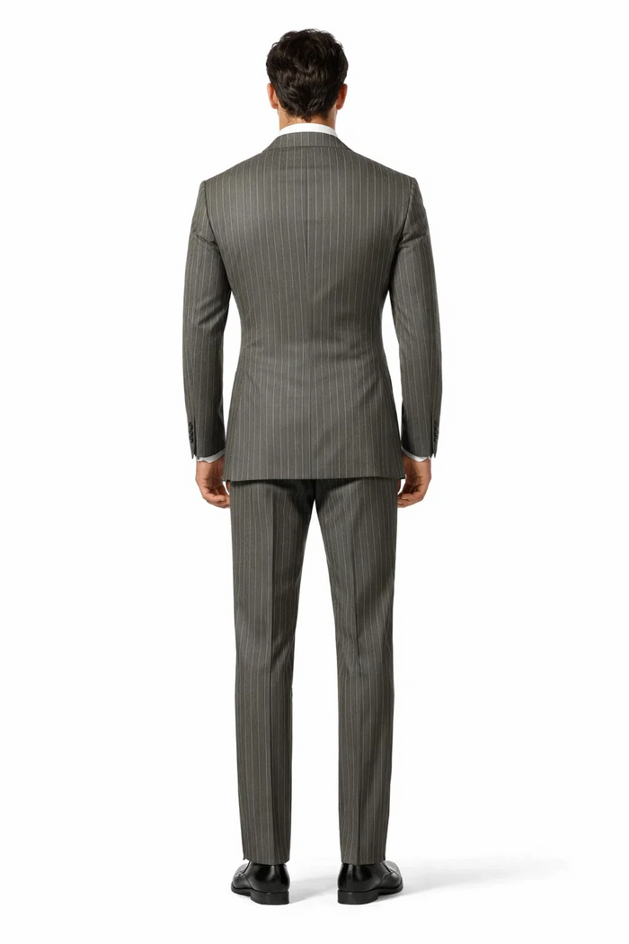 1920s Mens Suit - 1920s Mens Outfit - 1920s  costume  Bold Pinstripe  Suit in  Charcoal