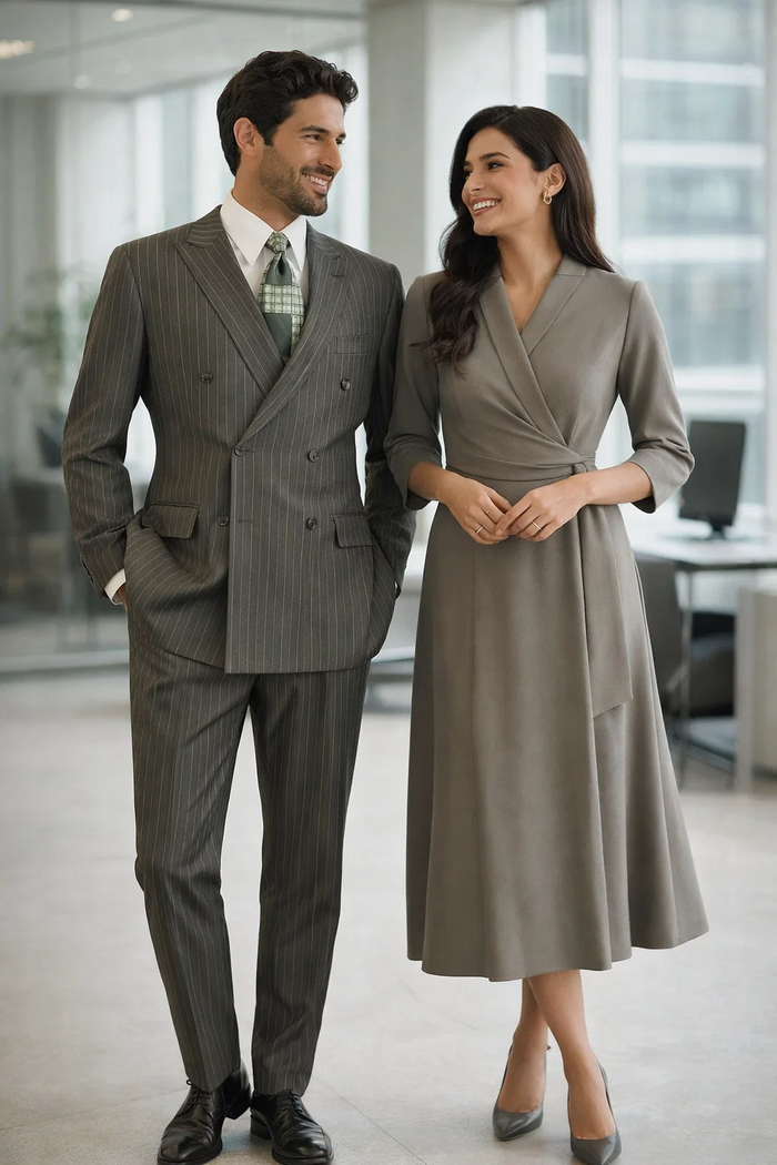 1920s Mens Suit - 1920s Mens Outfit - 1920s  costume  Bold Pinstripe  Suit in  Charcoal
