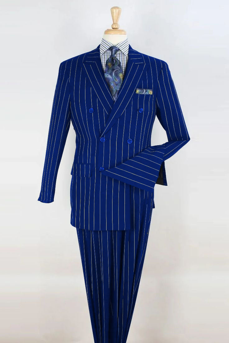 1920s Mens Suit Royal Blue