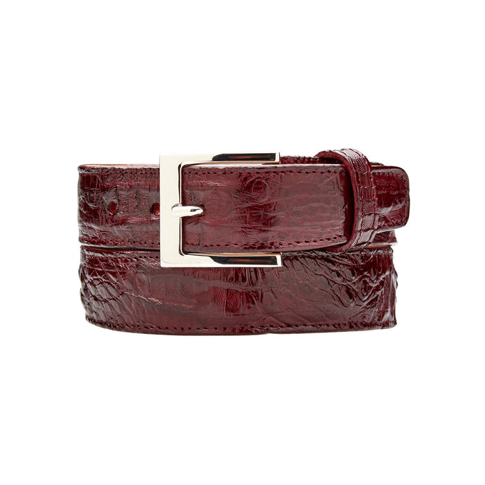 Belvedere Caiman Belt Burgundy Genuine Caiman Leather Loafer