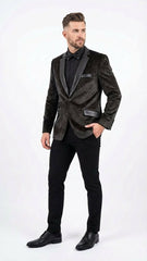 men-s-crocodile-alligator-exotic-skin-texture-blazer-slim-fit-designer-jacket-with-satin-lapels-for-formal-and-party-wear-in-black-color