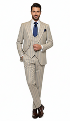 mens-beige-with-blue-pinstripe-three-piece-suit-with-vest-by-rossiman-vested-peak-lapel-in-tan-stripe-1920s-style