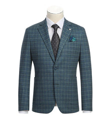 half-canvas-slim-fit-blazer-in-green-blue-check