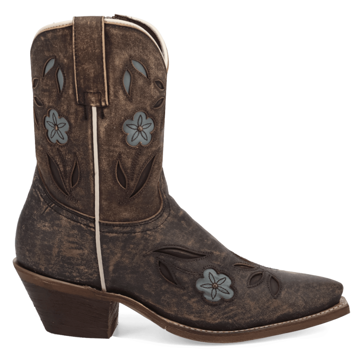 WILD PETAL LEATHER BOOTIE