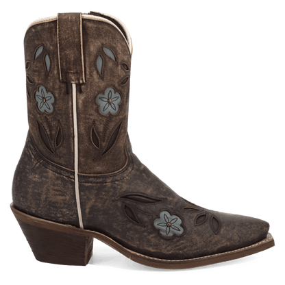 WILD PETAL LEATHER BOOTIE