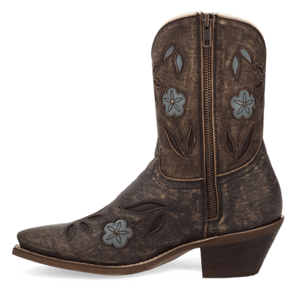 WILD PETAL LEATHER BOOTIE