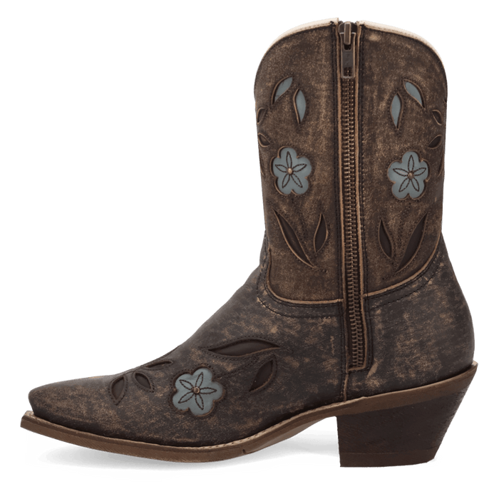 WILD PETAL LEATHER BOOTIE