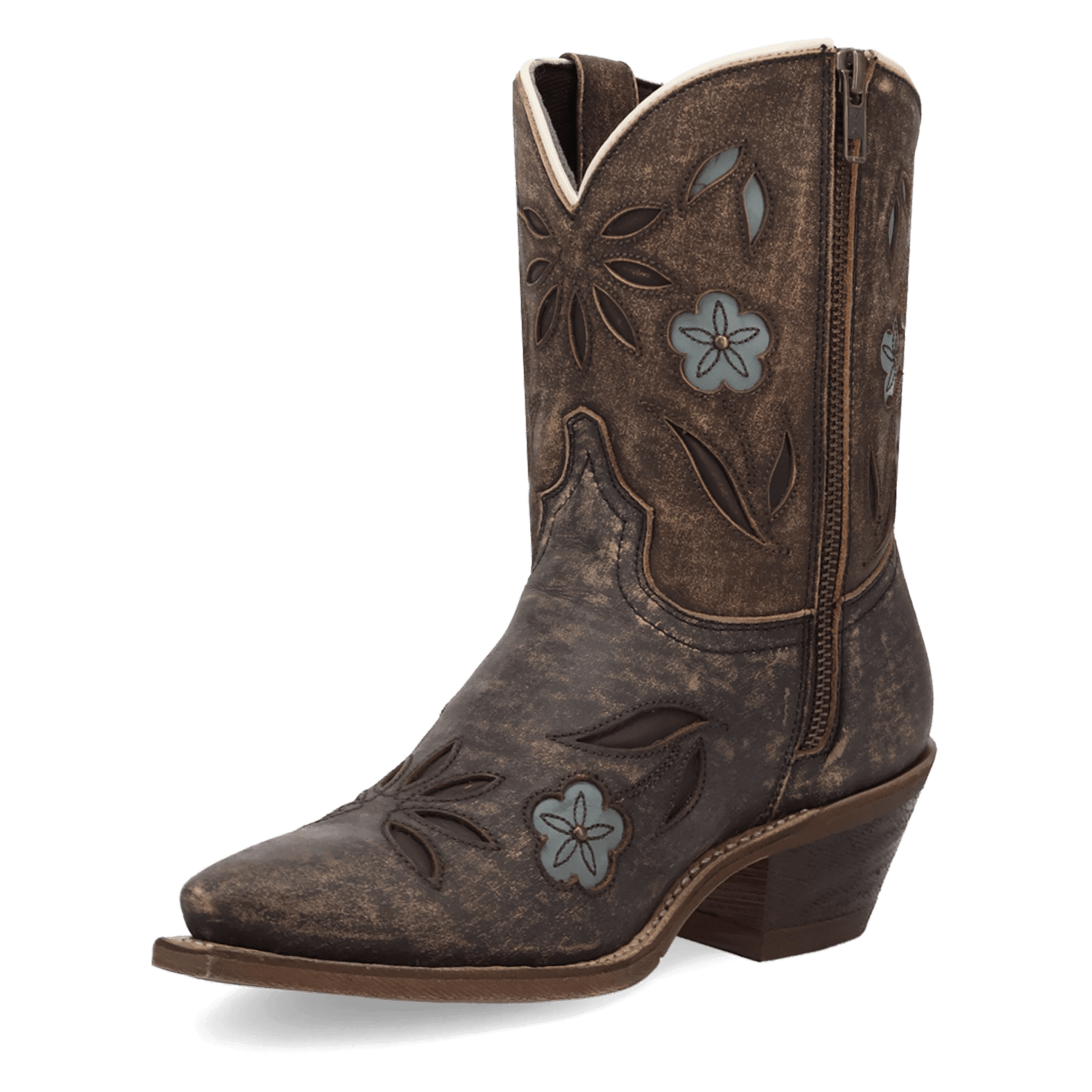 WILD PETAL LEATHER BOOTIE