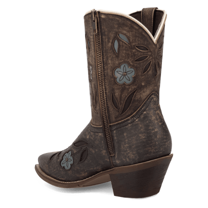 WILD PETAL LEATHER BOOTIE