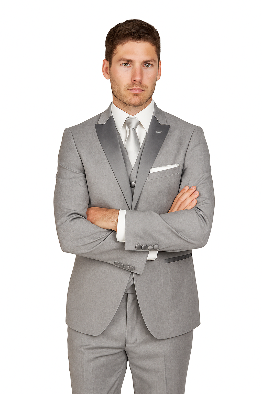 Arlan 2pc Tuxedo by Giorgio Fiorelli Black, Blue, or L Grey