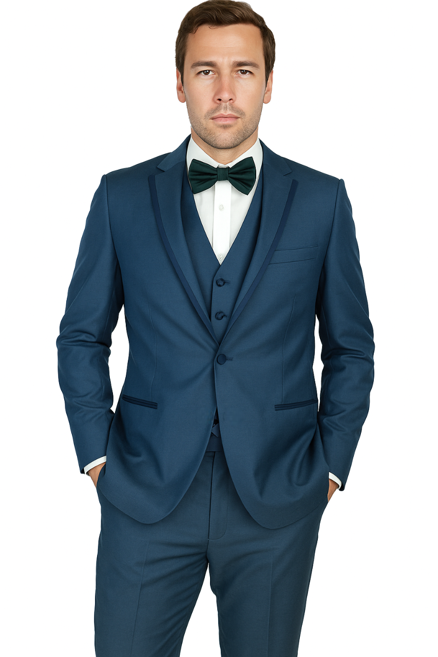 Oscar Tuxedo Sharkskin Gray or Blue by Giorgio Fiorelli