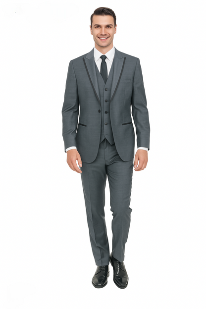 Oscar Tuxedo Sharkskin Gray or Blue by Giorgio Fiorelli