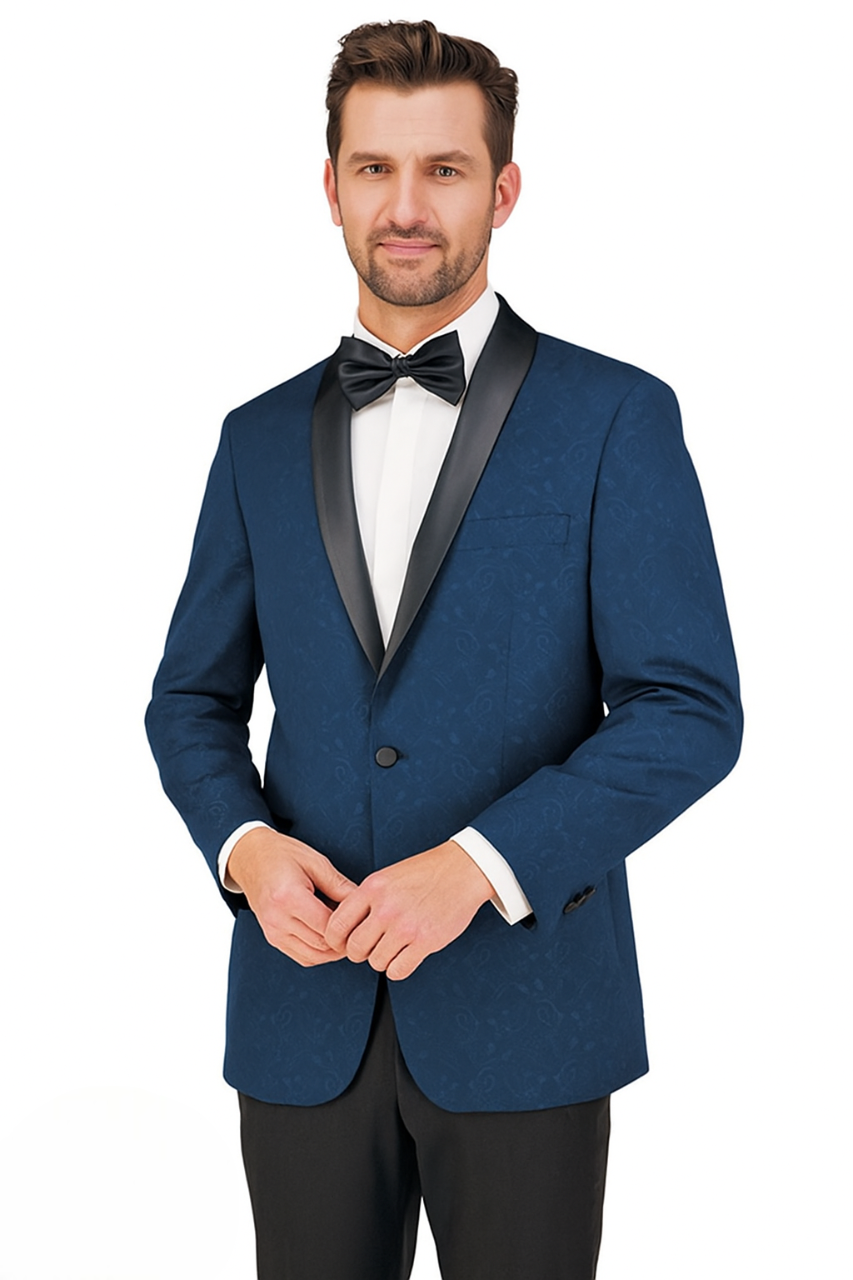 Arlan Paisly Tuxedo by Giorgio Fiorelli in Burgundy/Blue/Black