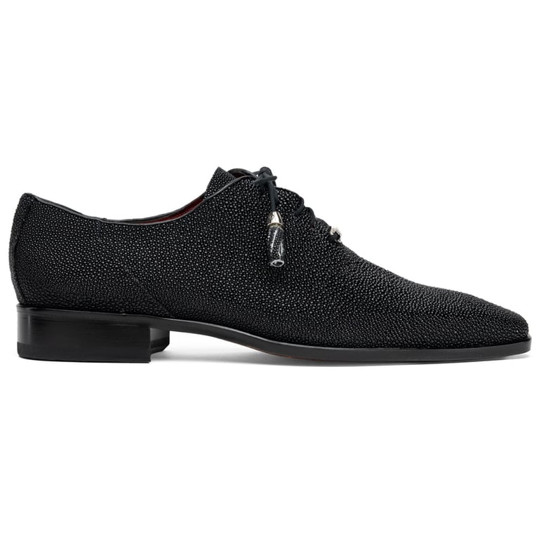 Marco Di Milano Rimini Black Genuine Stingray Exotic Lace-Up Dress Shoes - view 2