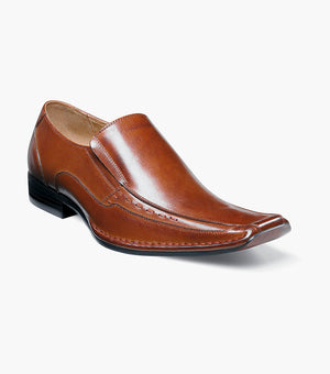 Stacy Adams TEMPLIN Bike Toe Loafer Cognac by Stacy Adams Shoes