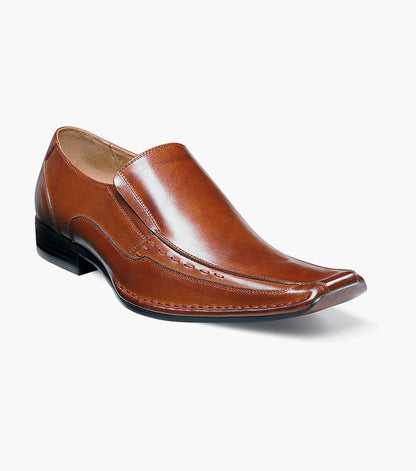 Stacy Adams TEMPLIN Bike Toe Loafer Cognac by Stacy Adams Shoes
