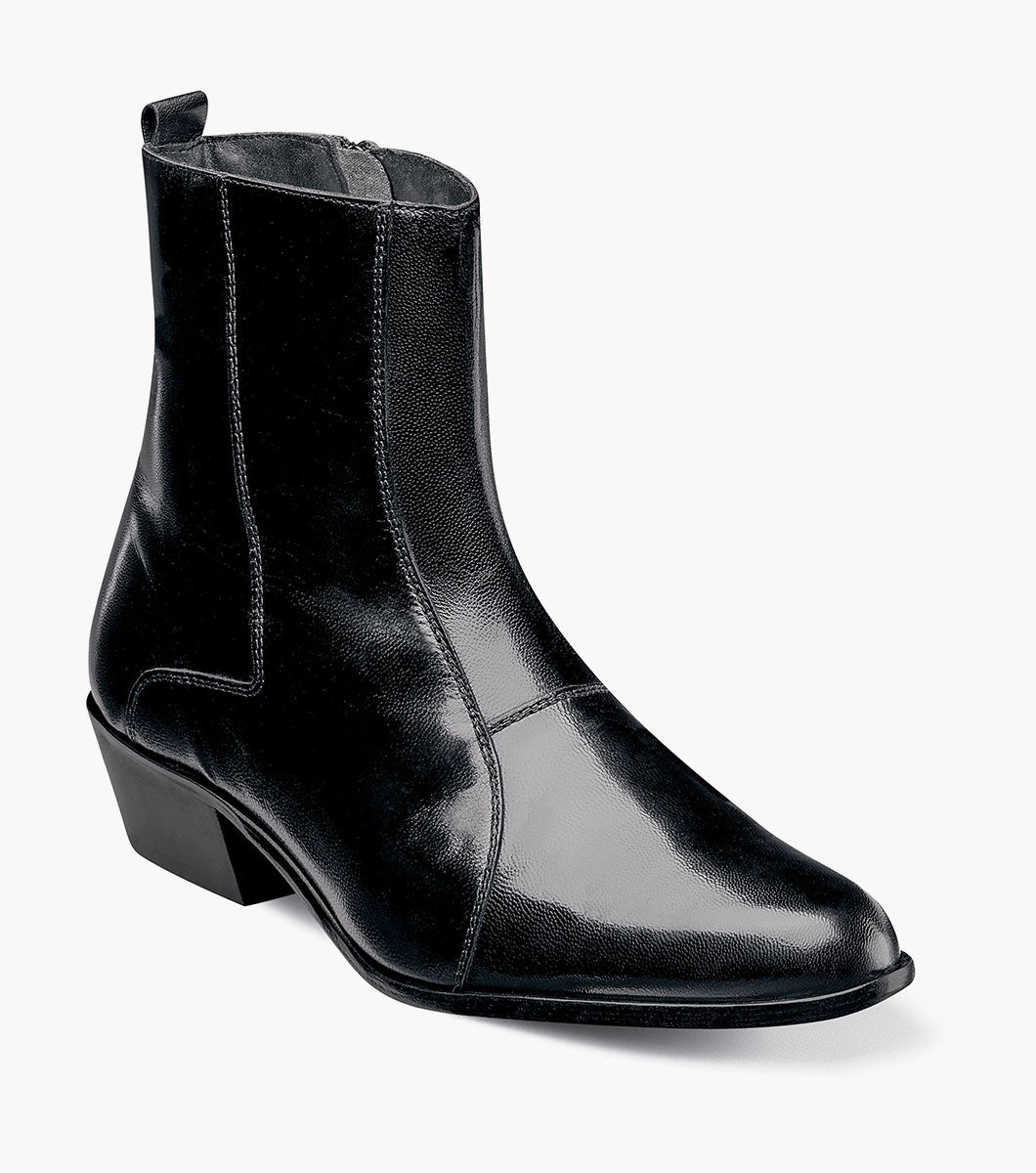 Stacy Adams SANTOS Side Zip Boot Black by Stacy Adams Shoes