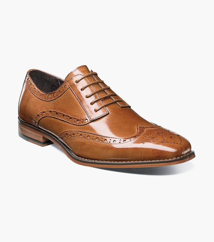 Stacy Adams TINSLEY Wingtip Oxford Tan by Stacy Adams Shoes
