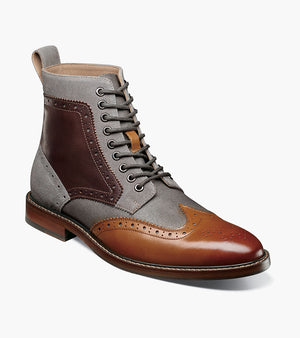 Stacy Adams FINNEGAN Wingtip Lace Up Boot by Stacy Adams Shoes