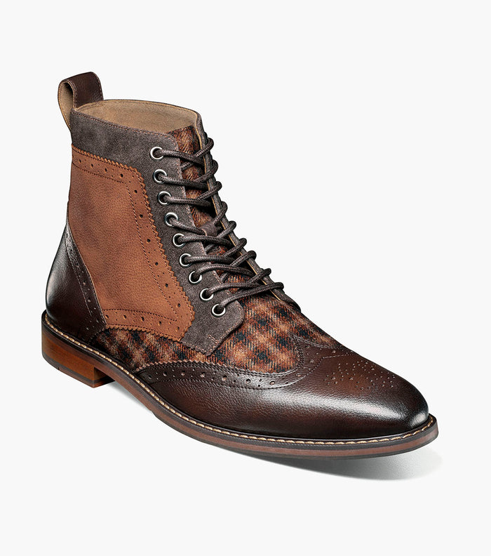 Stacy Adams Finnegan Wingtip Lace Up Boot by Stacy Adams Shoes
