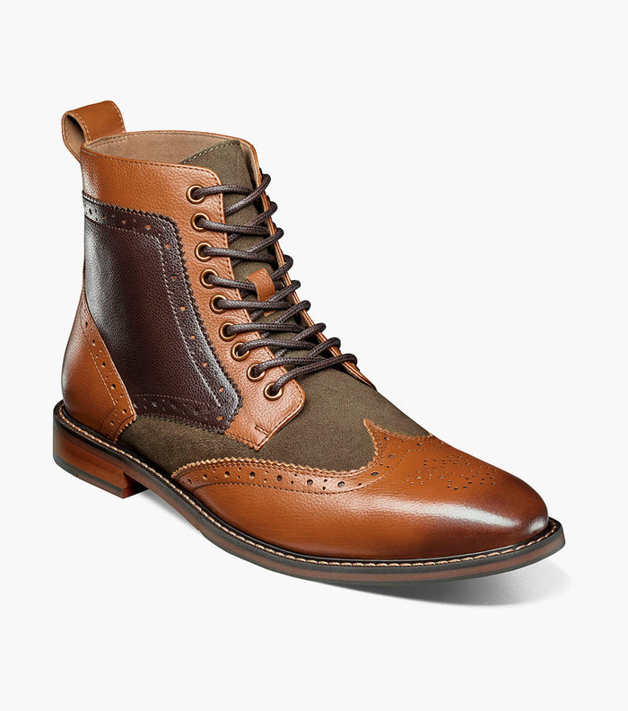 Stacy Adams Finnegan Wingtip Lace Up Boot by Stacy Adams Shoes
