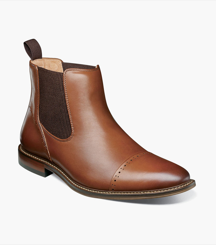 Stacy Adams MAURY Cap Toe Chelsea Boot Chocolate by Stacy Adams Shoes