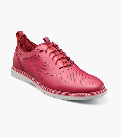 Stacy Adams SYNCHRO Plain Toe Elastic Lace Up Raspberry by Stacy Adams Shoes