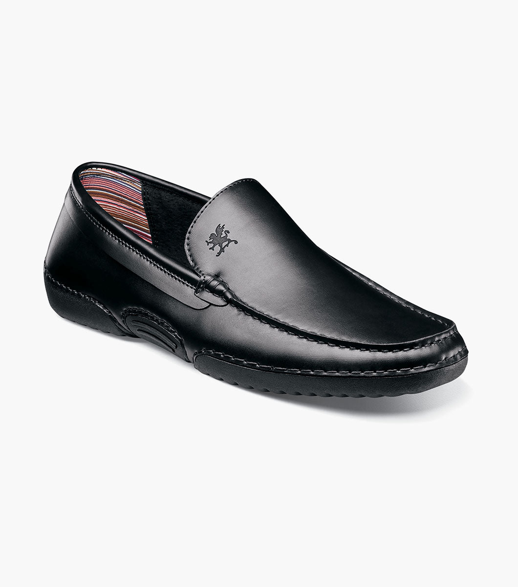 Stacy Adams DEL Moc Toe Slip On Black by Stacy Adams Shoes